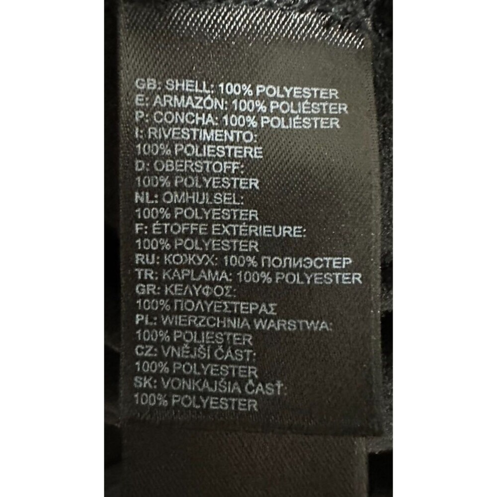 The North Face Jacket Men's M Black & Gray Fleece Mock Neck Full Zip Pockets - Picture 7 of 8